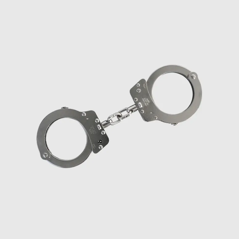 Hiatt Standard Steel Chain Handcuffs - Nickel